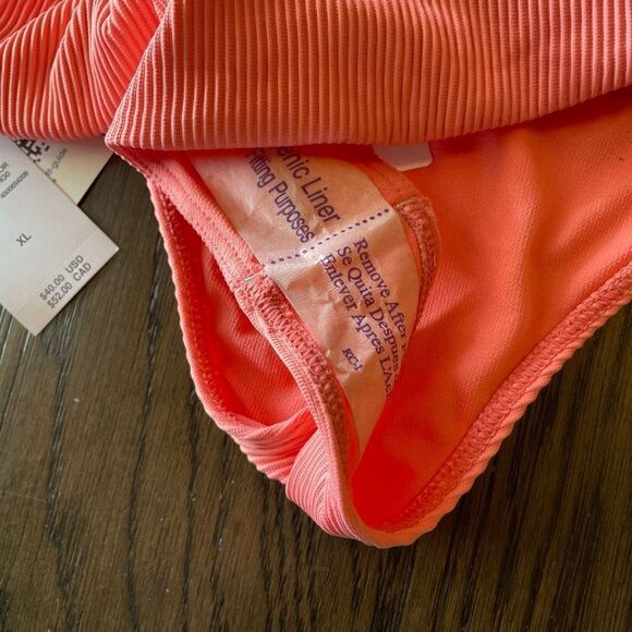 Roxy Mind of freedom cheeky coral bikini bottom, XL NWT - Picture 4 of 6